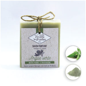 Savon purifiant Menthe Argile Verte – 90g