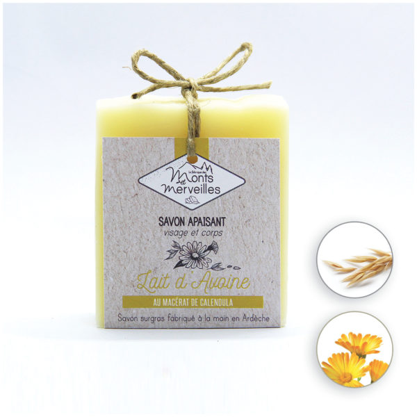 savon lait avoine calendula