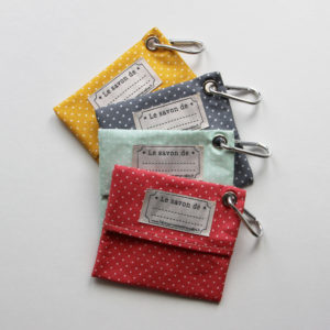 Pochette à savon nominative à clipser !