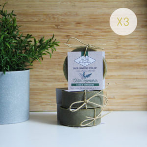 LOT 3 savons shampoing Ortie Romarin – 3 x 75g