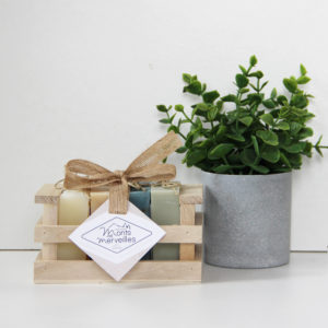 ECRIN cadeau bois 4 savons de 90g
