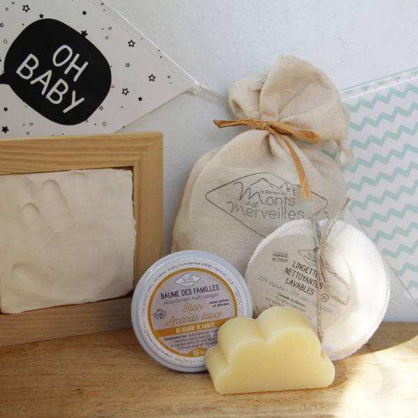 Coffret-naissance savon baume lingettes maman bébé