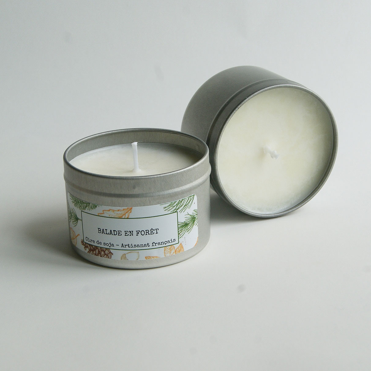 Bougie parfumée “Balade en forêt” 100g