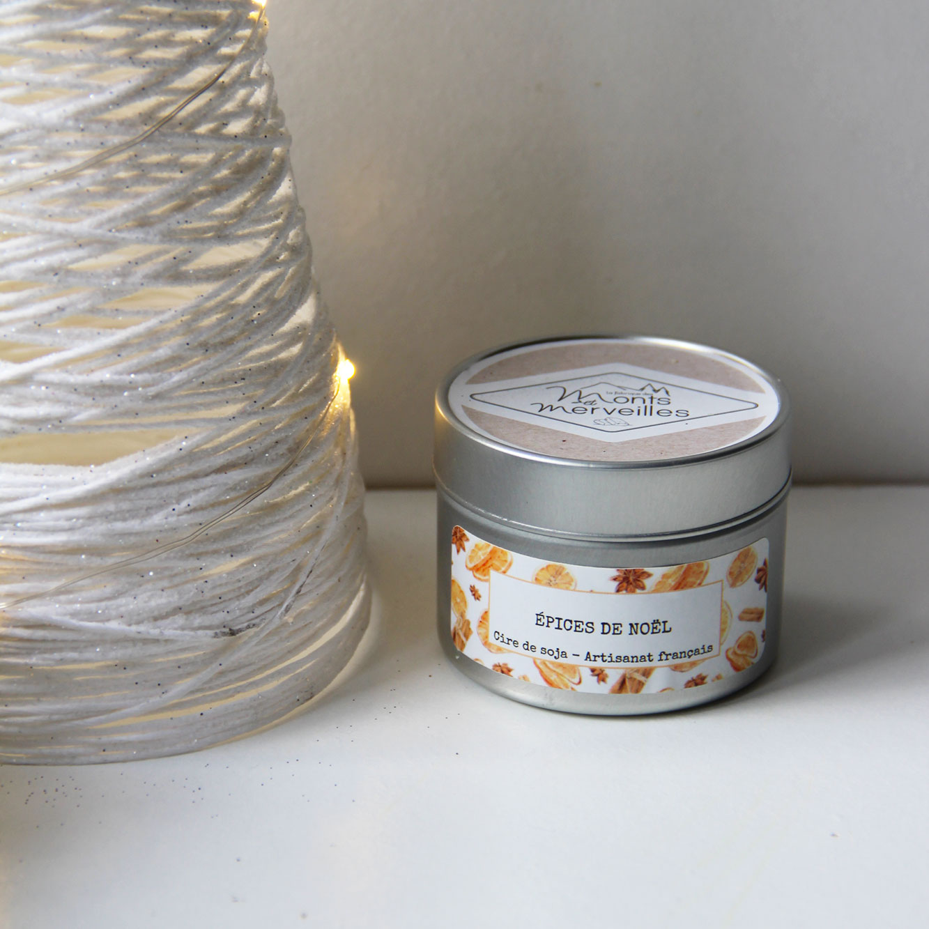 Bougie parfumée “Epices de Noël” 100g