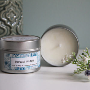 Bougie parfumée ” Bouquet solaire” 100g