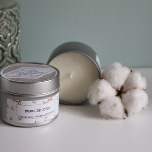 Bougie parfumée “Nuage de coton” 100g