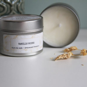 Bougie parfumée “Vanille noire” 100g