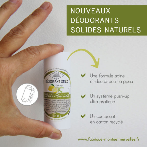 Deodorant solide -stick naturel