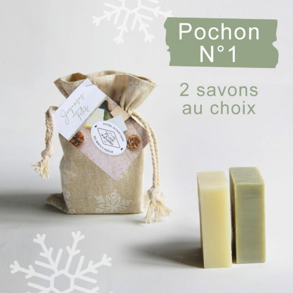 Pochon N1-savon-cadeau noël Ardèche