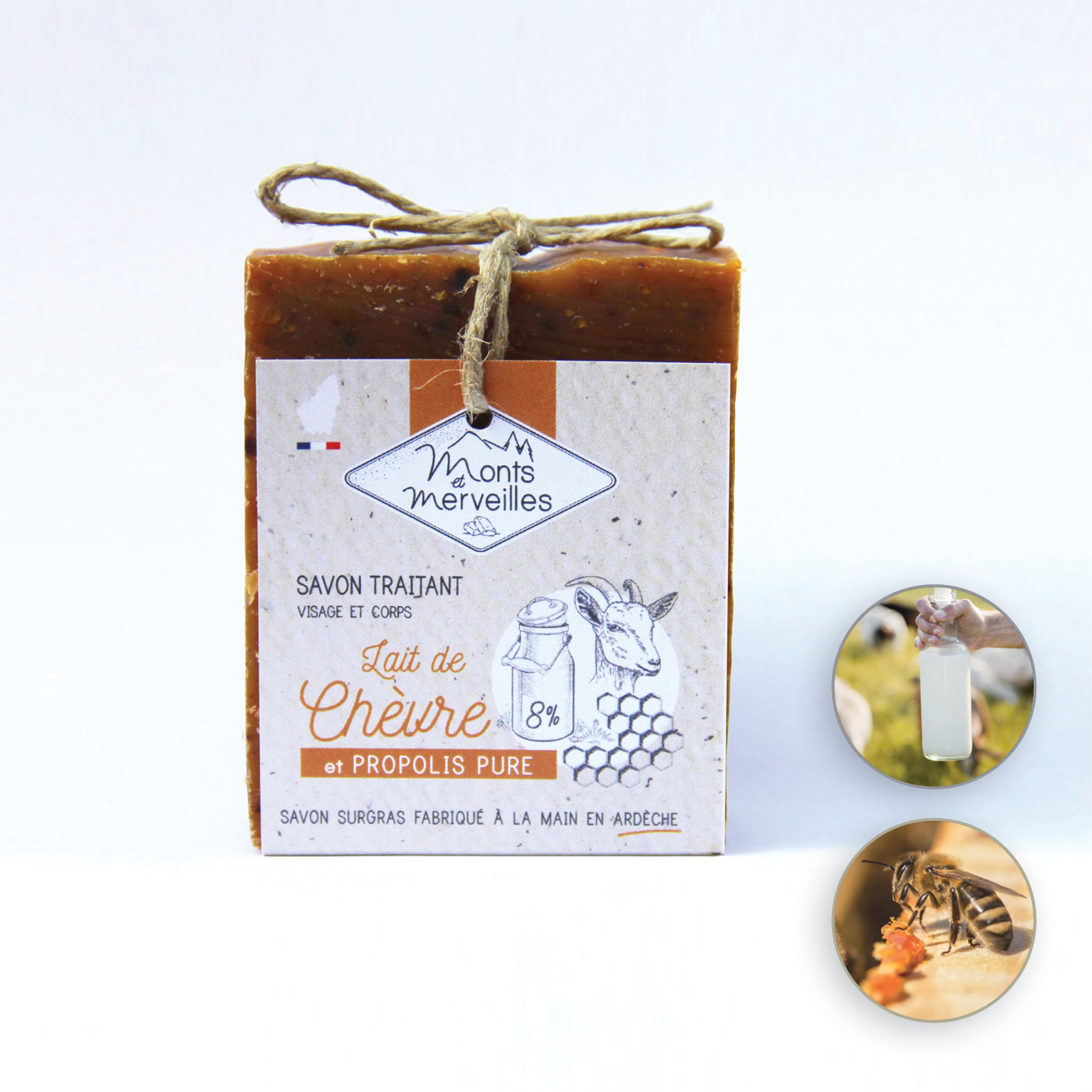 Savon traitant Lait de chèvre Propolis – 100 g
