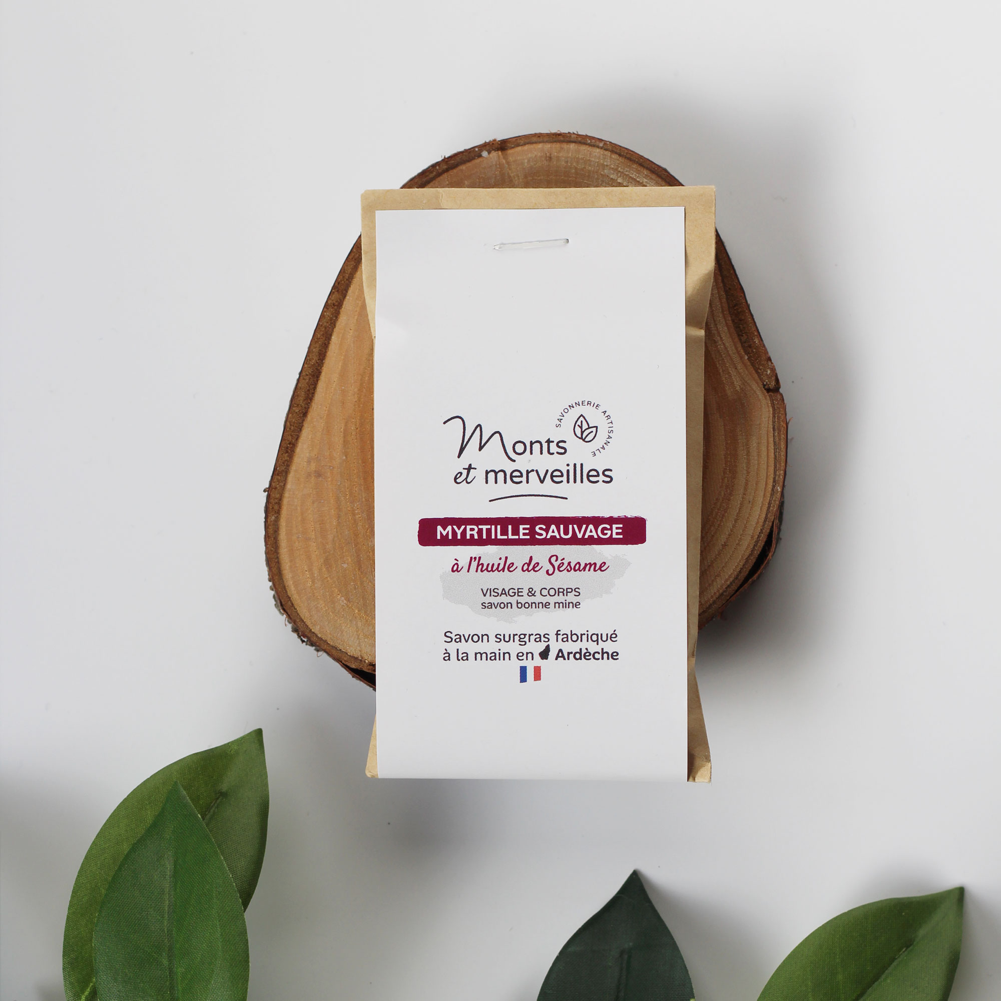 Lot 10 Savons invités Myrtille sauvage 30g (x10)