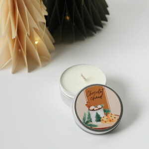 Bougie de Noël parfumée  » Chocolat chaud  » 50g