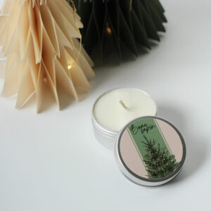 Bougie de Noël parfumée  » Beau sapin  » 50g